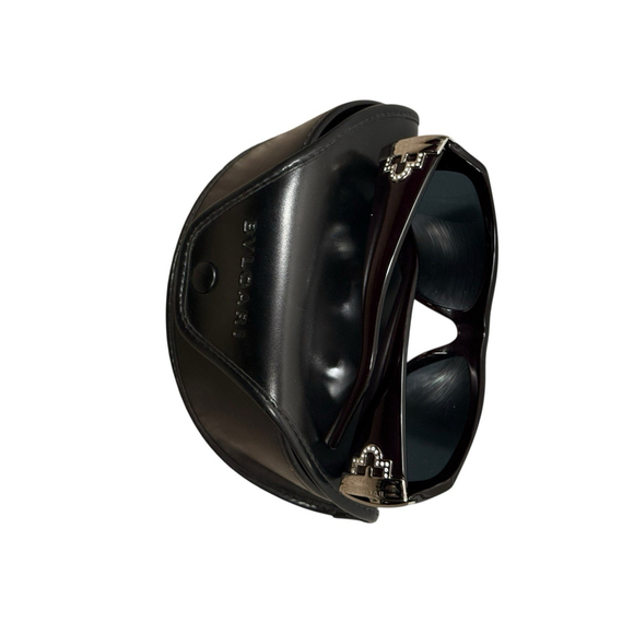 Bvlgari 859-B Tortoise Framed Sunglasses With Crystal Accents On The Side W Case - Picture 4 of 9